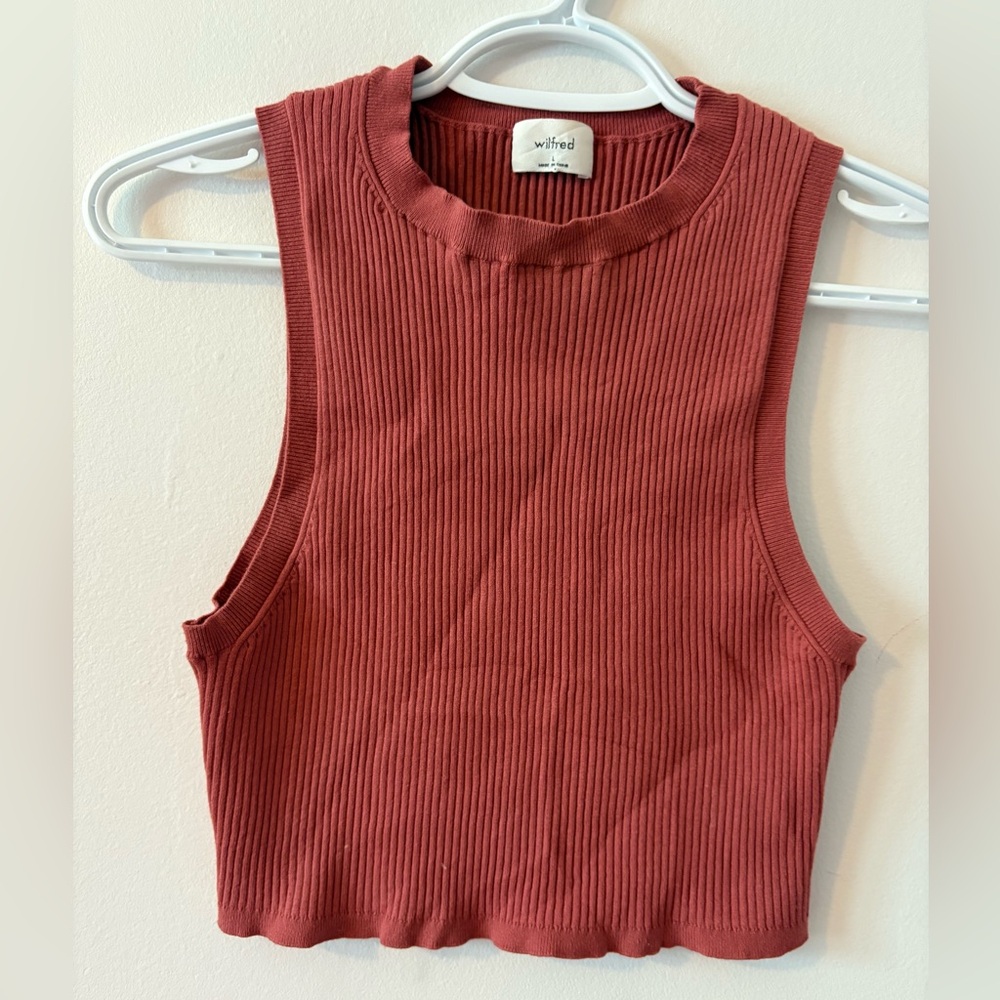 Wilfred Aritzia Reso Sweater Knit Tank L